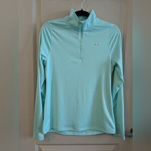 Under Armour Mint-Green Loose-Fitting Long Sleeve Half-Zip